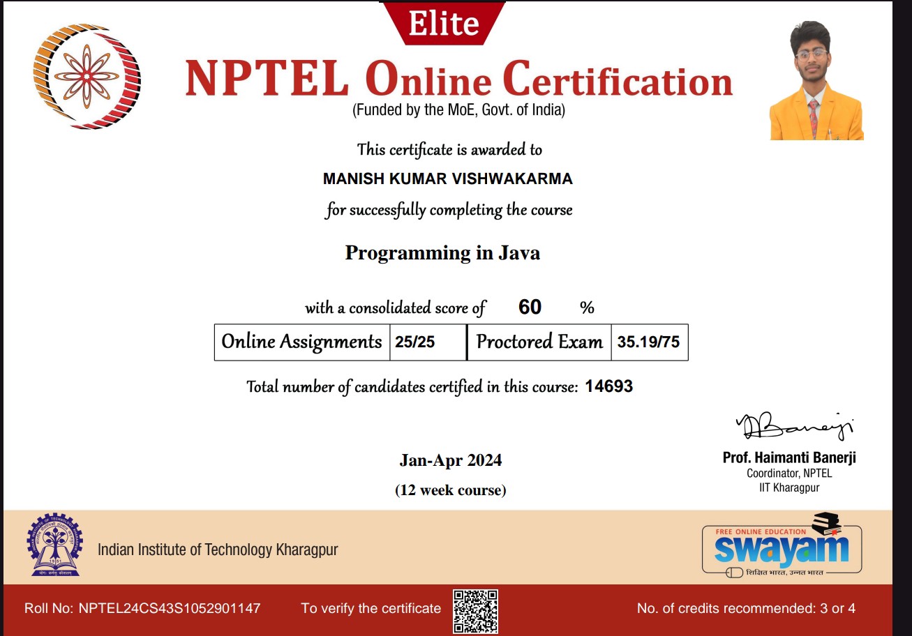 Certification 1
