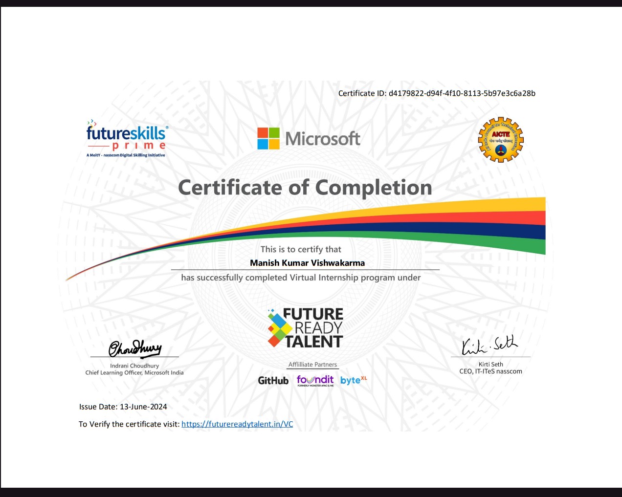 Certification 1
