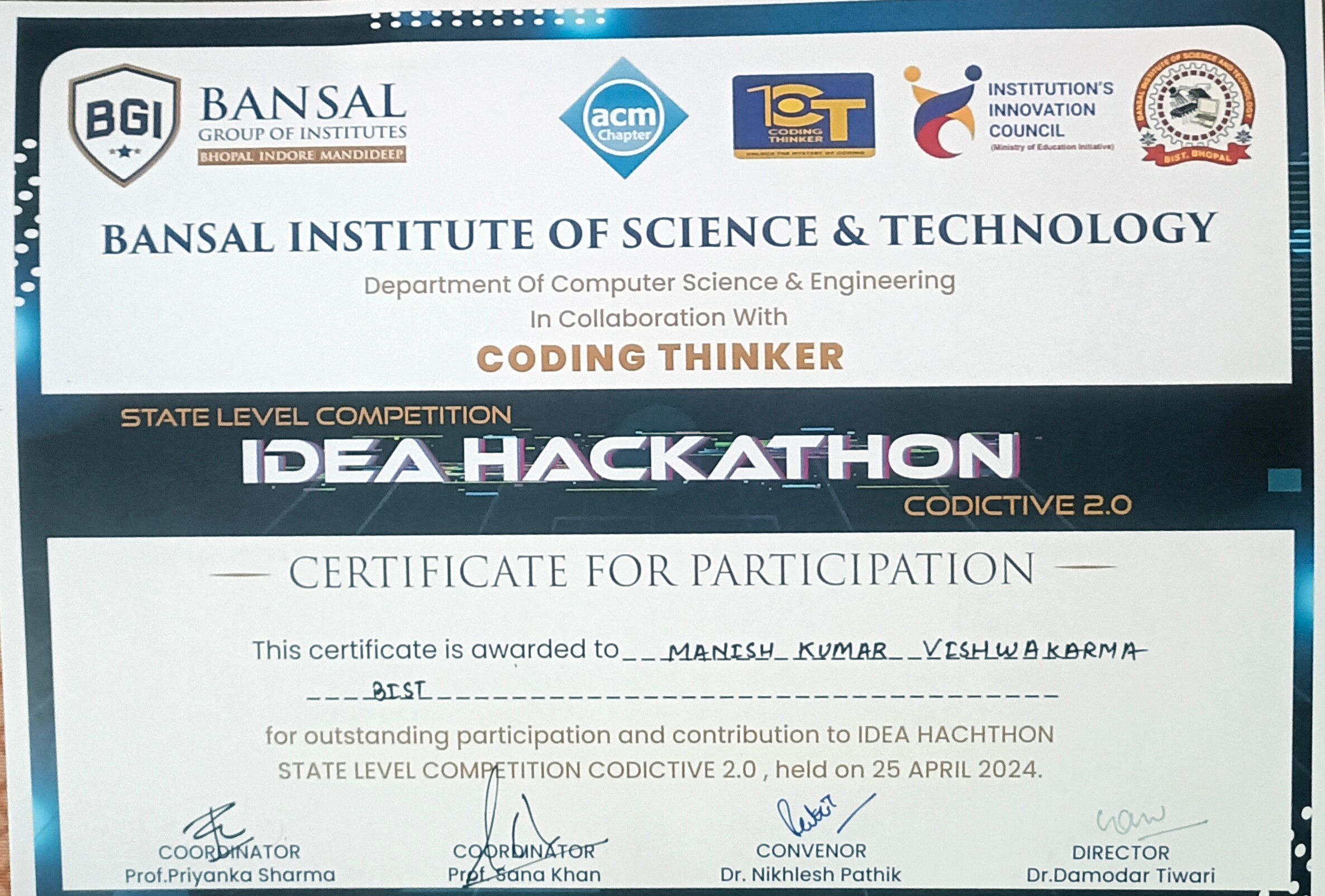 Certification 1